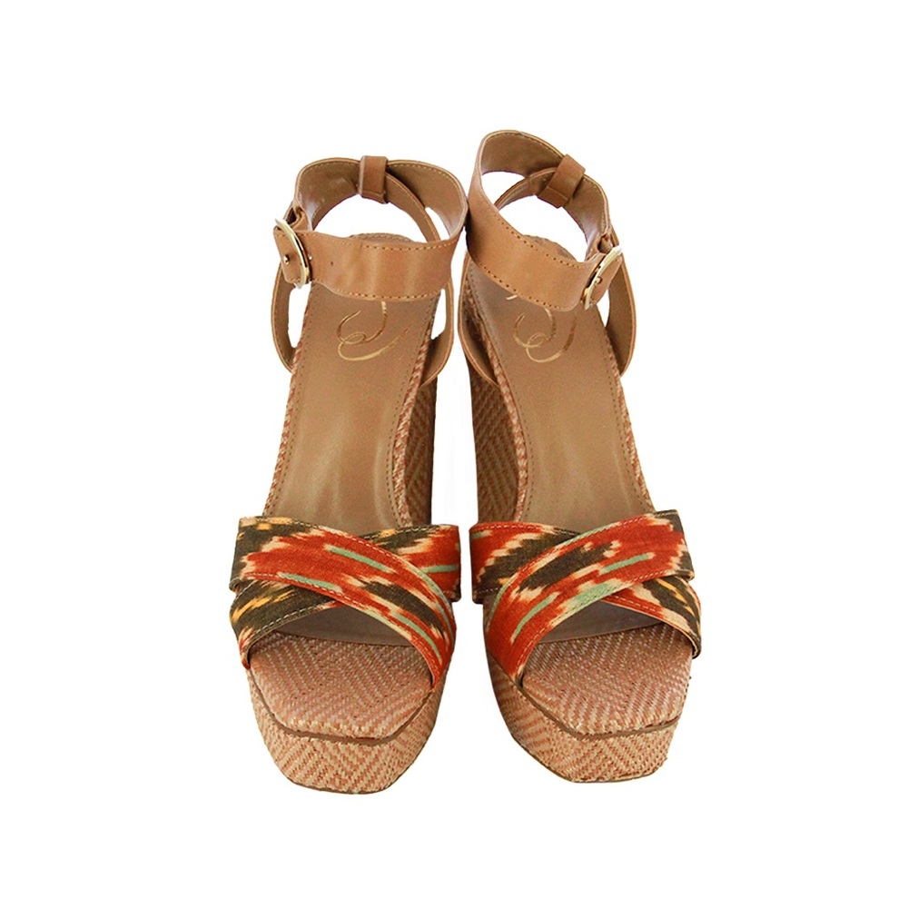 Sam Edelman Nolita Platform Sandals, Orange Multi Size 11, New in Box £150 - Picture 7 of 15